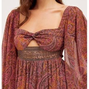 NWT RARE Free People Folklore Maxi Dress - Size LARGE!!